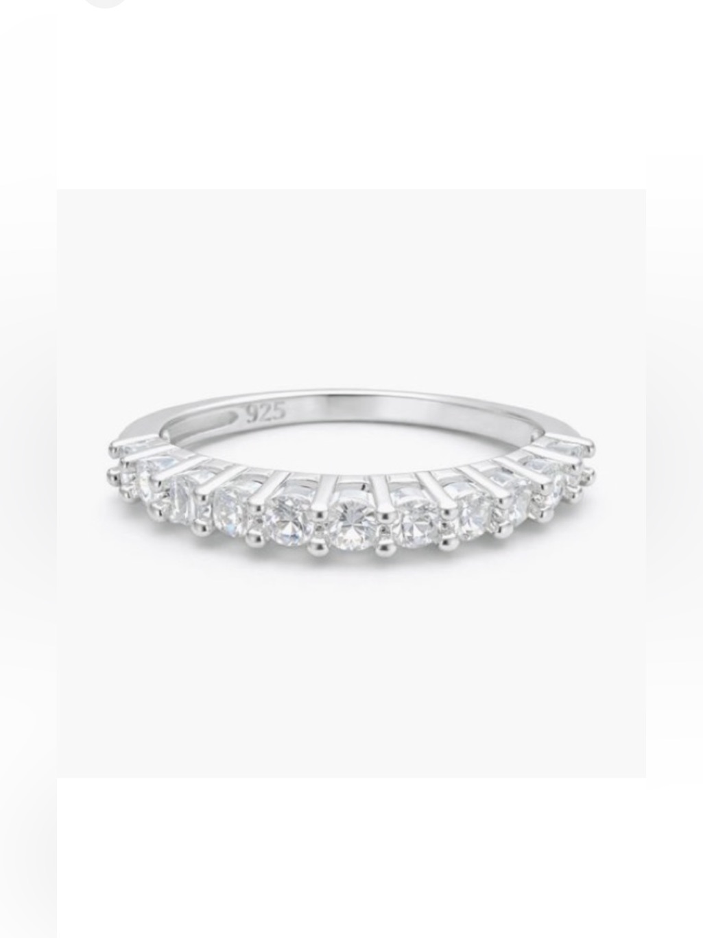 05 Ct Moissanite Diamond Half Eternity 05 Ct Moissanite Diamond Half Eternity